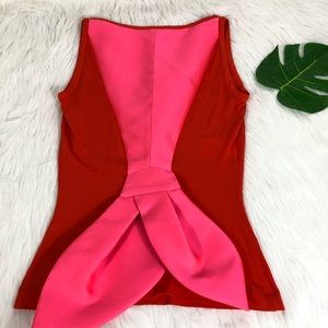 Antonio Berardi pink mermaid tail blouse sz 40